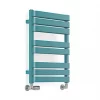 Terma Warp T Bold Designer Towel Rail 655 x 500mm Teal 1569BTU -Towel Radiators Sales Store 901RH P