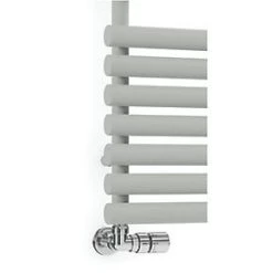 Terma Rolo Towel Designer Towel Rail 590 x 900mm Grey / Silver 2002BTU -Towel Radiators Sales Store 906HR A2