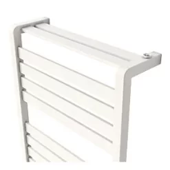 GoodHome Jade Vertical Water Towel Warmer 1000 x 500mm White 1863BTU -Towel Radiators Sales Store 910HG A2