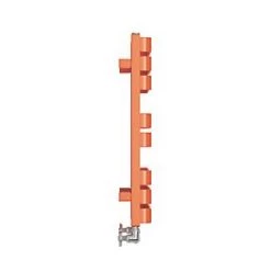 Terma Warp T Bold Designer Towel Rail 655 x 500mm Orange 1569BTU -Towel Radiators Sales Store 914RH A3