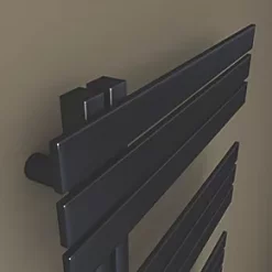 Towelrads Cobham Designer Towel Radiator 1800 x 500mm Black 2422BTU -Towel Radiators Sales Store 924RY A2