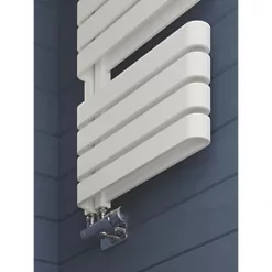 Terma Warp S Towel Rail 1110 x 500mm White 2605BTU -Towel Radiators Sales Store 933RH A5