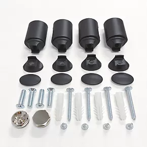 Towelrads Pisa Premium Towel Radiator 800 x 600mm Black 1539BTU 4 Towelrads Pisa Premium Towel Radiator 800 x 600mm Black 1539BTU - Image 2