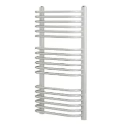 Blyss Curved D-Bar Towel Radiator 900 x 500mm White 1797BTU