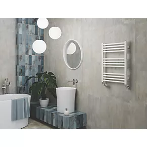 Terma Fiona Towel Rail 660 x 500mm White 985BTU 5 Terma Fiona Towel Rail 660 x 500mm White 985BTU - Image 3