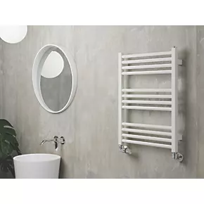 Terma Fiona Towel Rail 660 x 500mm White 985BTU 8 Terma Fiona Towel Rail 660 x 500mm White 985BTU - Image 6