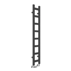 Terma Easy Heated Towel Rail 1280 x 200mm Black 856BTU