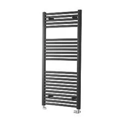 Towelrads Pisa Premium Towel Radiator 1200 x 600mm Black 2296BTU -Towel Radiators Sales Store 973RY A3