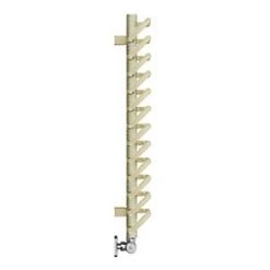 Terma Michelle Designer Towel Rail 780 x 400mm Cream / Brass 1244BTU -Towel Radiators Sales Store 978HR A3