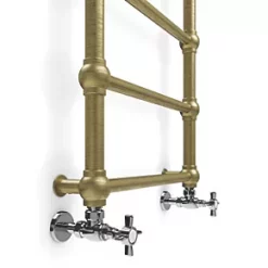 Terma Retro Designer Towel Rail 800 x 504mm Brass 501BTU -Towel Radiators Sales Store 982HR A2