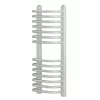 Blyss Curved D-Bar Towel Radiator 700 x 300mm White 1030BTU -Towel Radiators Sales Store 9956V P